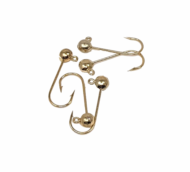 Hareline Plated Round Lead Jighead Hook 5 Pack