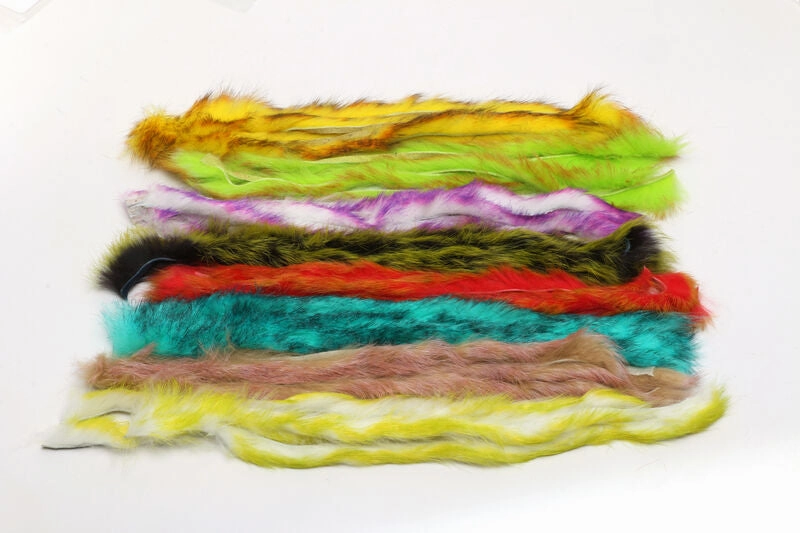 Hareline Polychrome Rabbit Strips