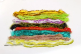 Hareline Polychrome Rabbit Strips