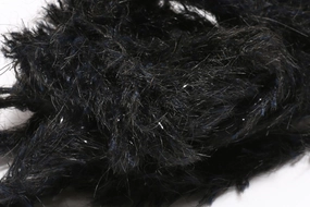 Hareline Speckled Black Mohair Scruff New
