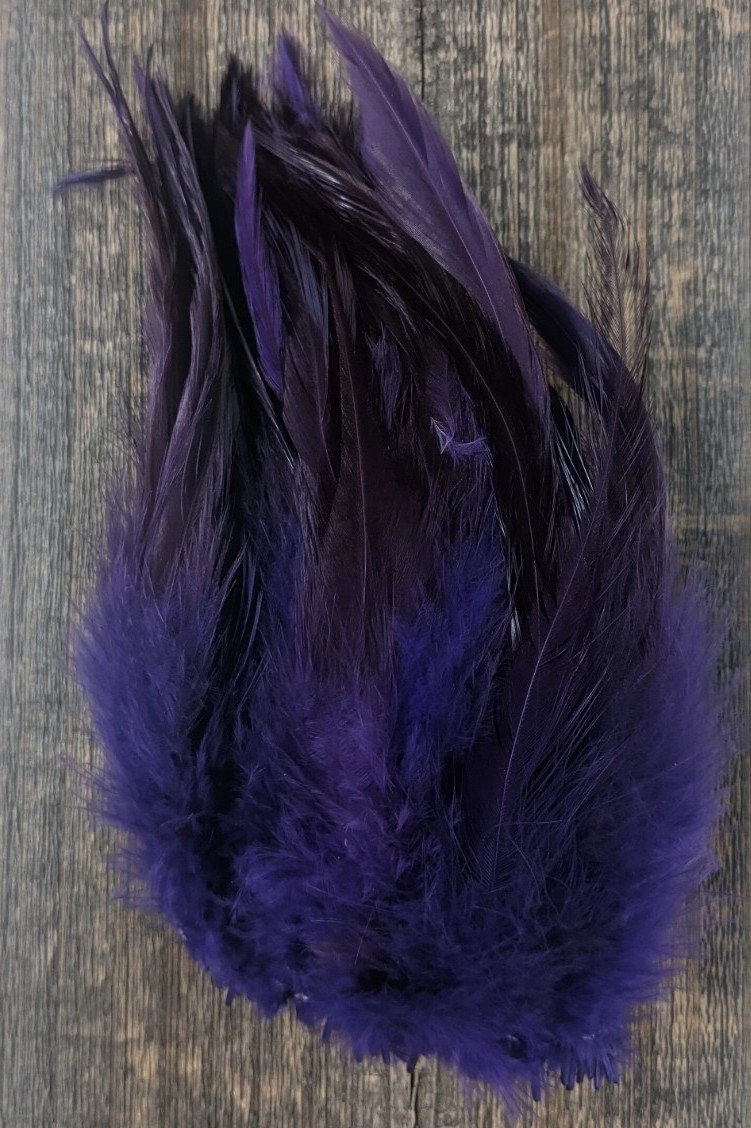 Hareline Strung Wooly Bugger Saddle Hackle 6-7"
