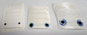 Hareline Tie in Fold Over Eye Tabs