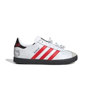 Leather Shoes Canvas Shoes   Hello Kitty Kids Gazelle 'Cloud White Red'
