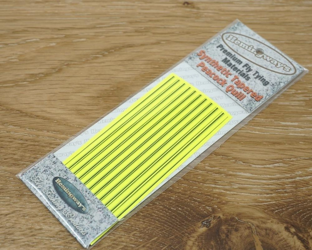 Hemingway's Synthetic Tapered Peacock Quill Fluorescent