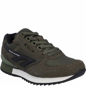 Wide Fit Sporty Style Hi-Tec Silver Shadow Shoes