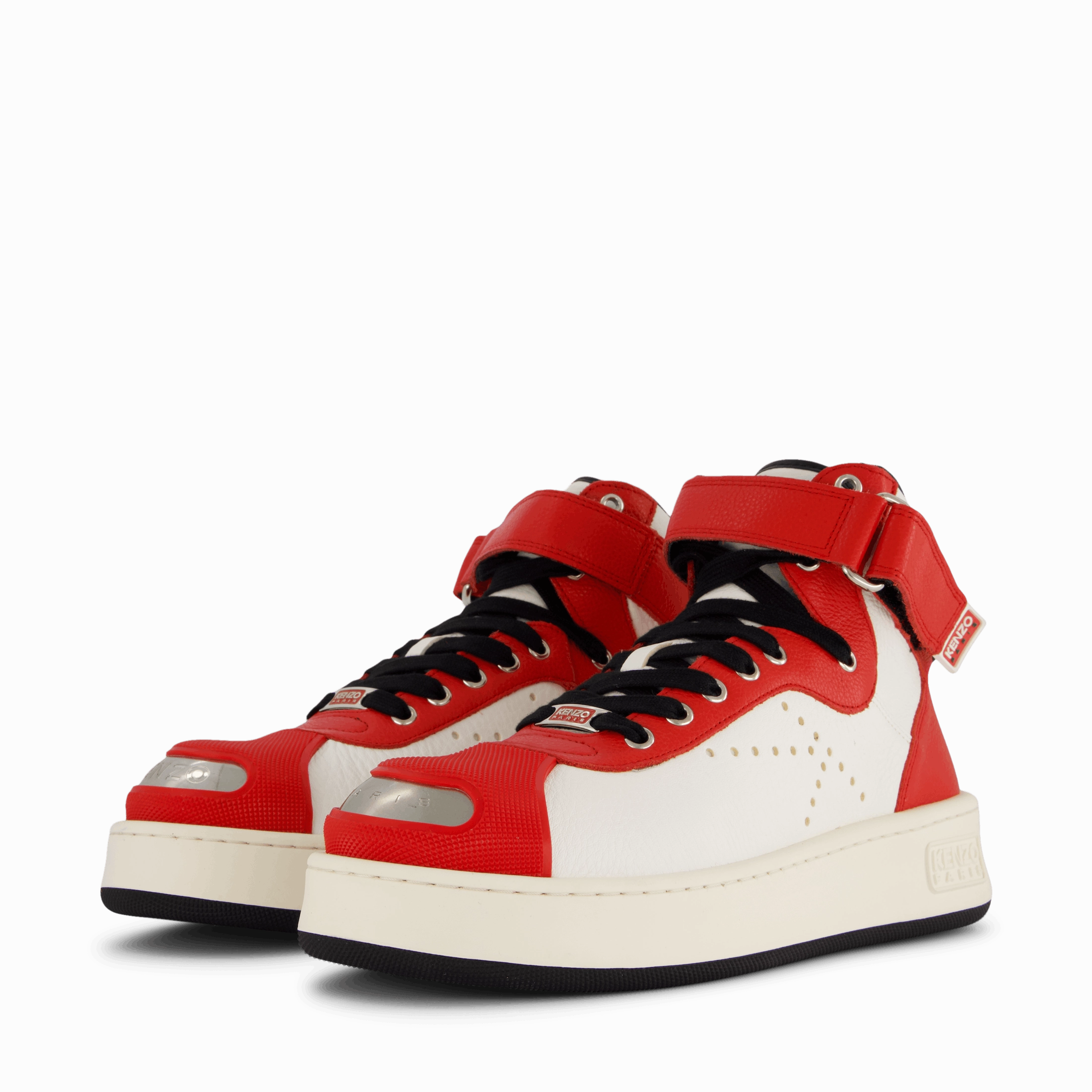 High Top Sneaker Medium Red Odor Control Shock Absorbing