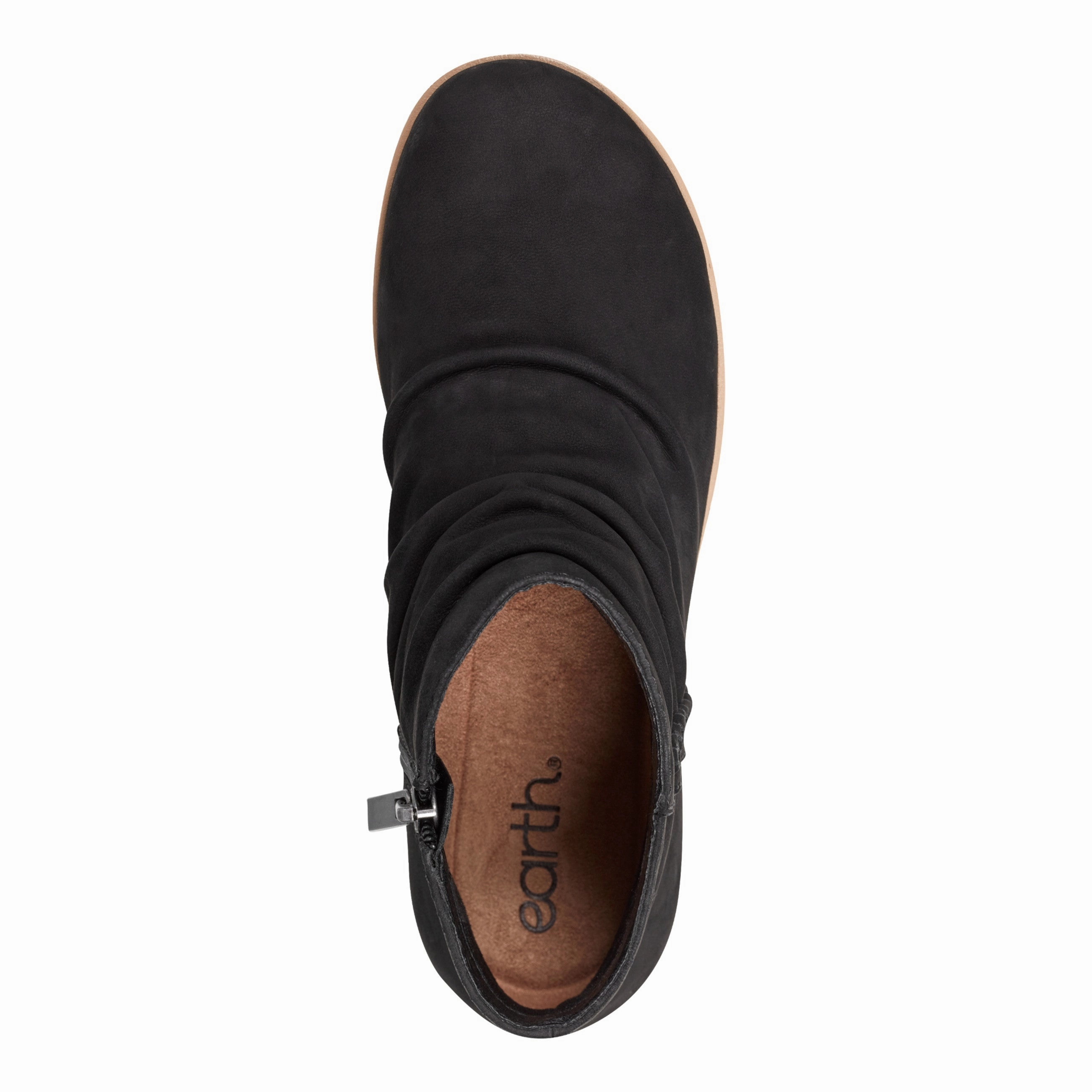 Hilaree Water Repellent Round Toe Ruched Casual Booties Rugged Sole