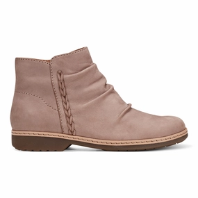 Water Resistant Hilaree Water Repellent Round Toe Ruched Casual Booties