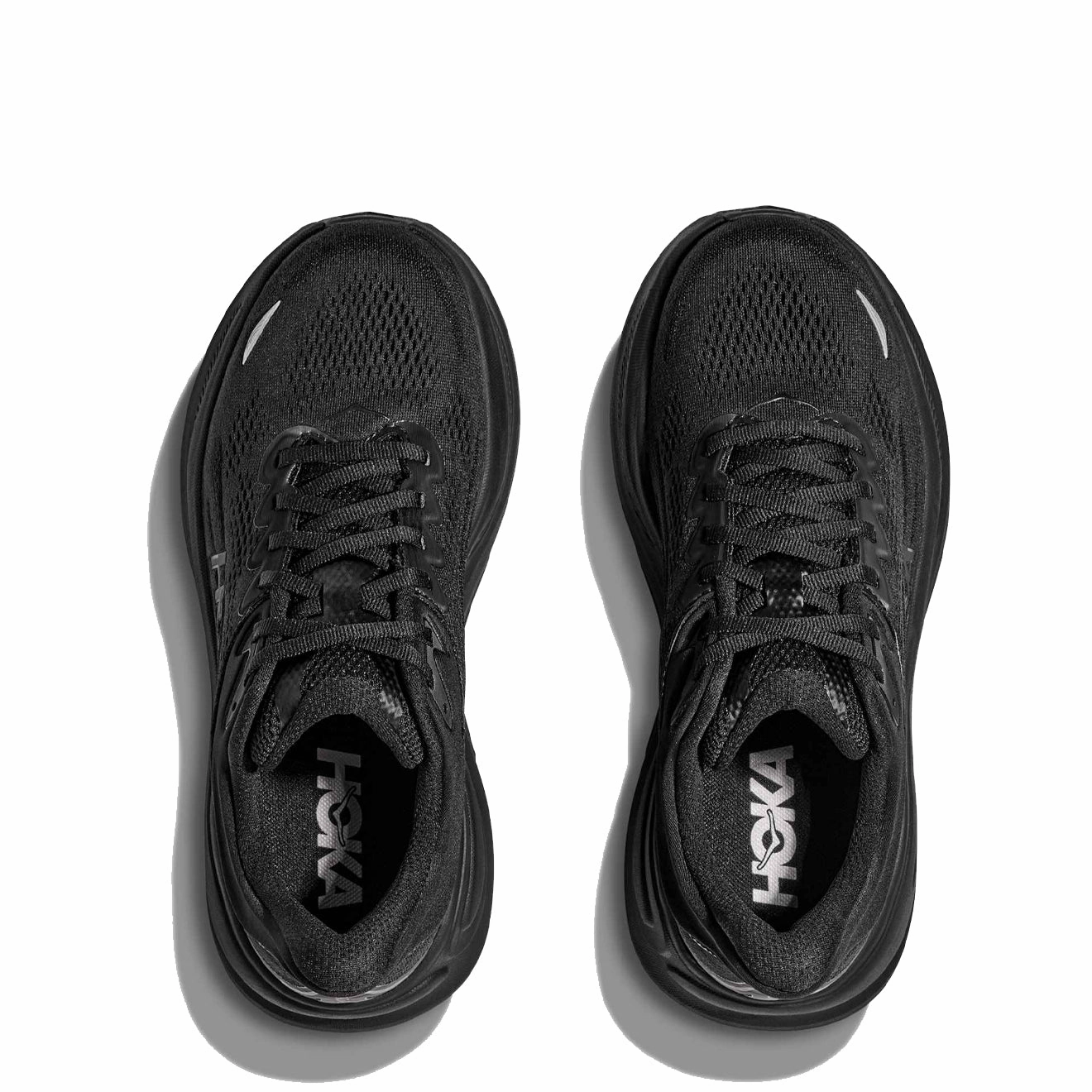 Sporty Style Quick Dry Hoka Bondi 9 Trainer Black / Black
