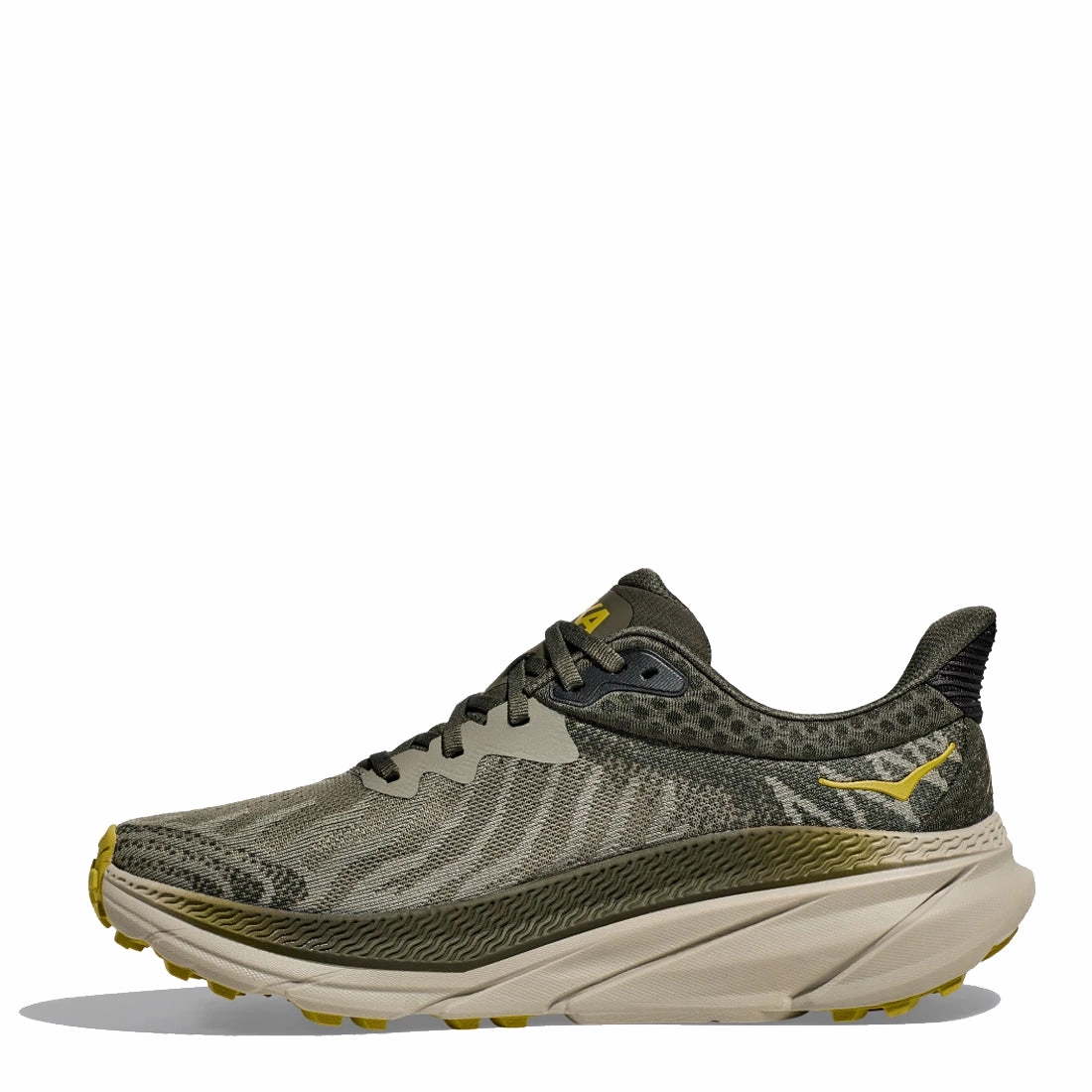 Minimal Footwear Fashion Sneakers Hoka Challenger 7 Trainer Olive Haze / Forest Cover