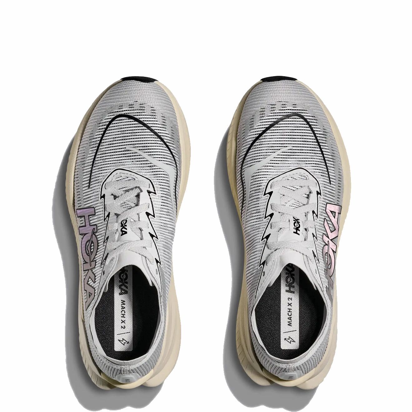 Hoka Mach X 2 Trainer White / Cosmic Grey Standing Comfort Sustainable Shoes