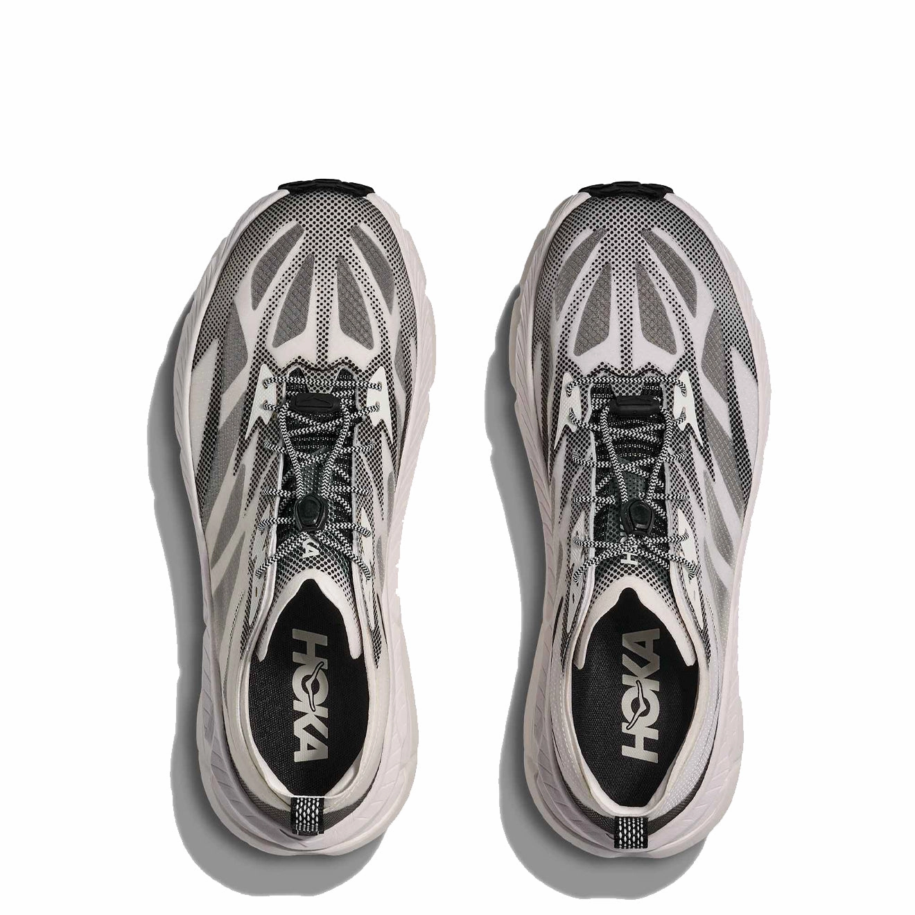Shock Absorbing Easy Clean Hoka Mafate Speed 4 Lite Trainer White / Black