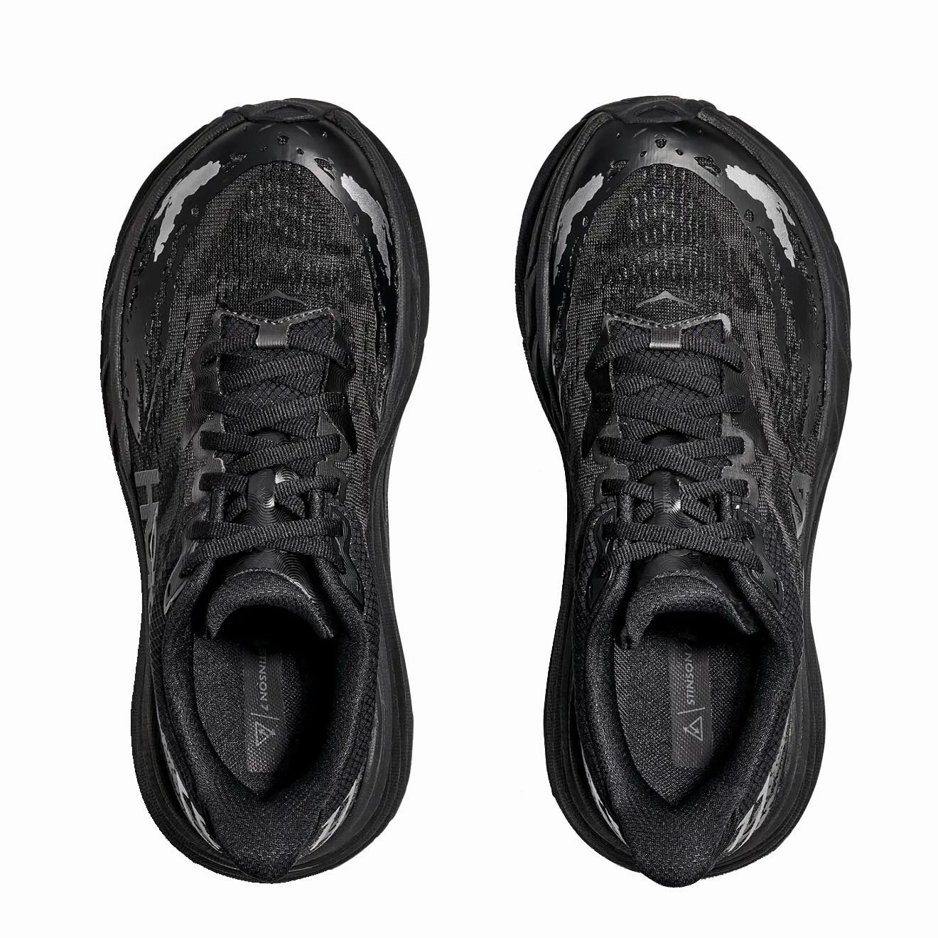 Grippy Soles Versatile Style Hoka Stinson 7 Trainer Black / Black