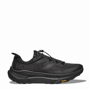 Cushioned Rugged Sole Hoka Transport Gtx Trainer Black /Black