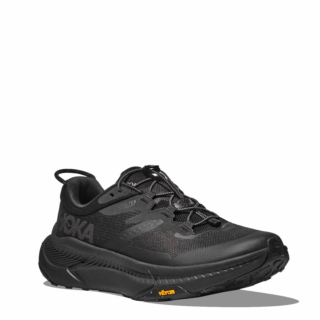 Cushioned Insoles Canvas Shoes Hoka Transport Gtx Trainer Black /Black