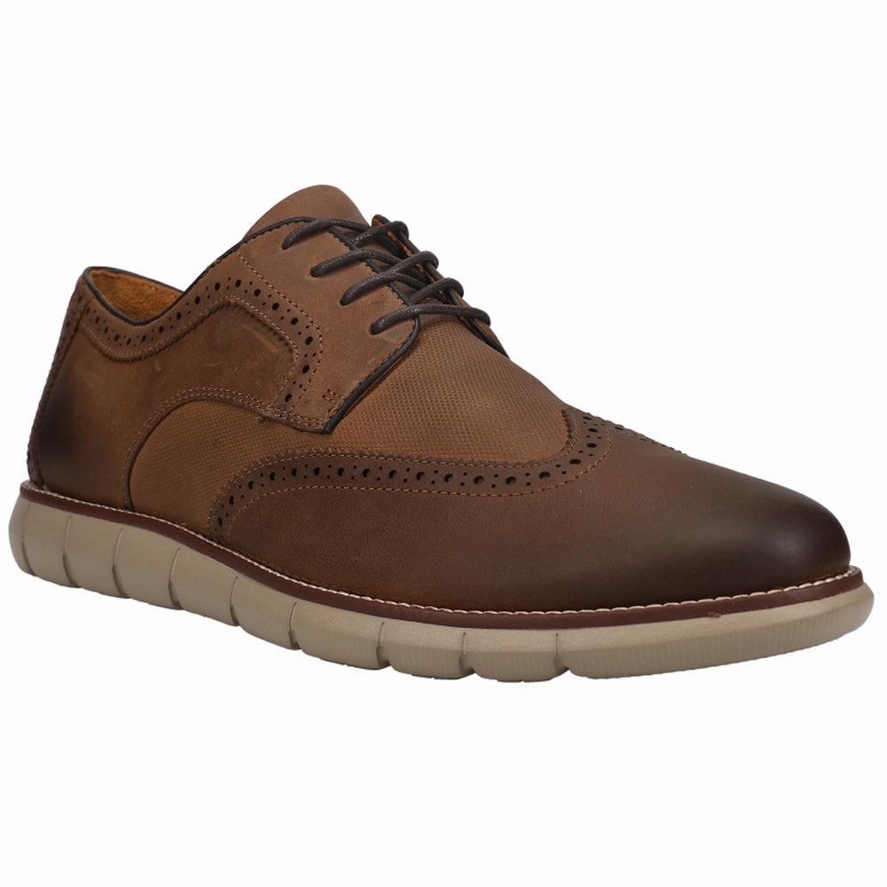Cushioned Statement Footwear Holden Embossed Lace Up Shoes