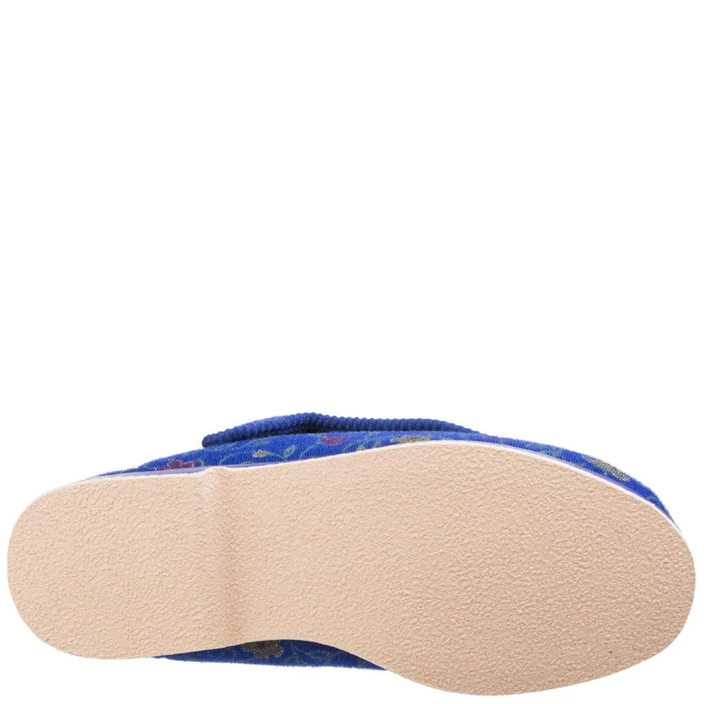 Gbs Rhona Ladies Extra Wide Fit Slipper Cloud Comfort