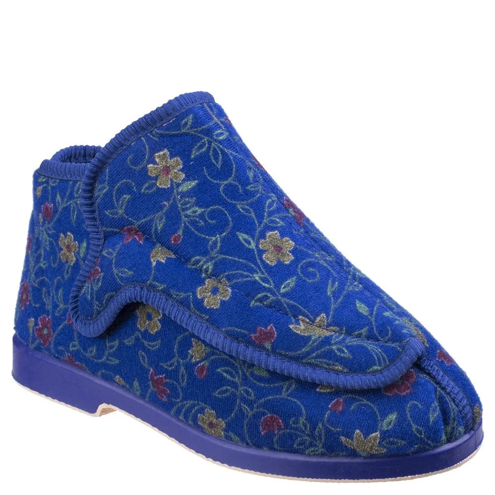 Gbs Rhona Ladies Extra Wide Fit Slipper Comfort Technology Rugged