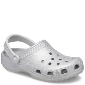 Crocs Unisex Classic Glitter Clog Leather Shoes