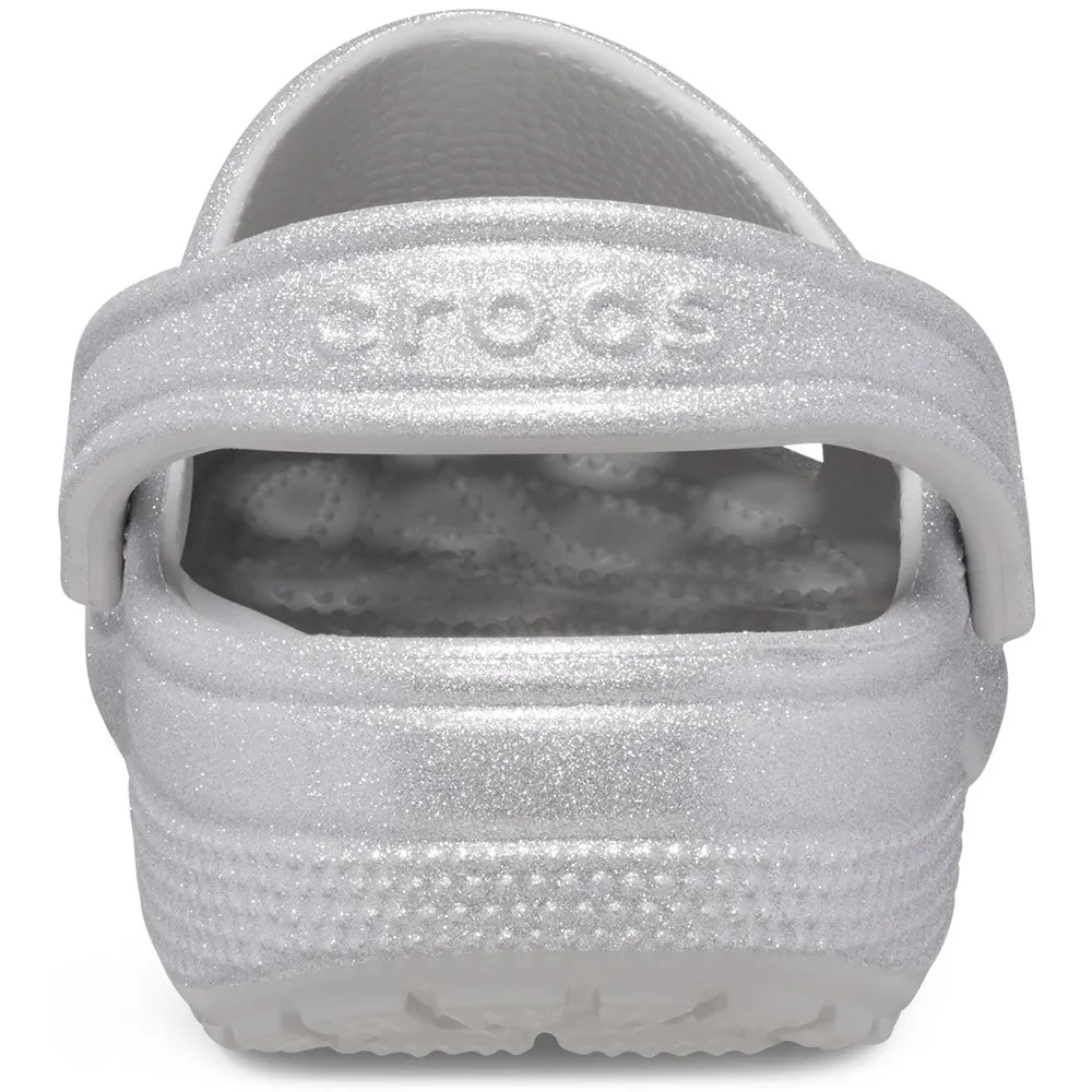 Crocs Unisex Classic Glitter Clog Recycled Materials Quick Dry