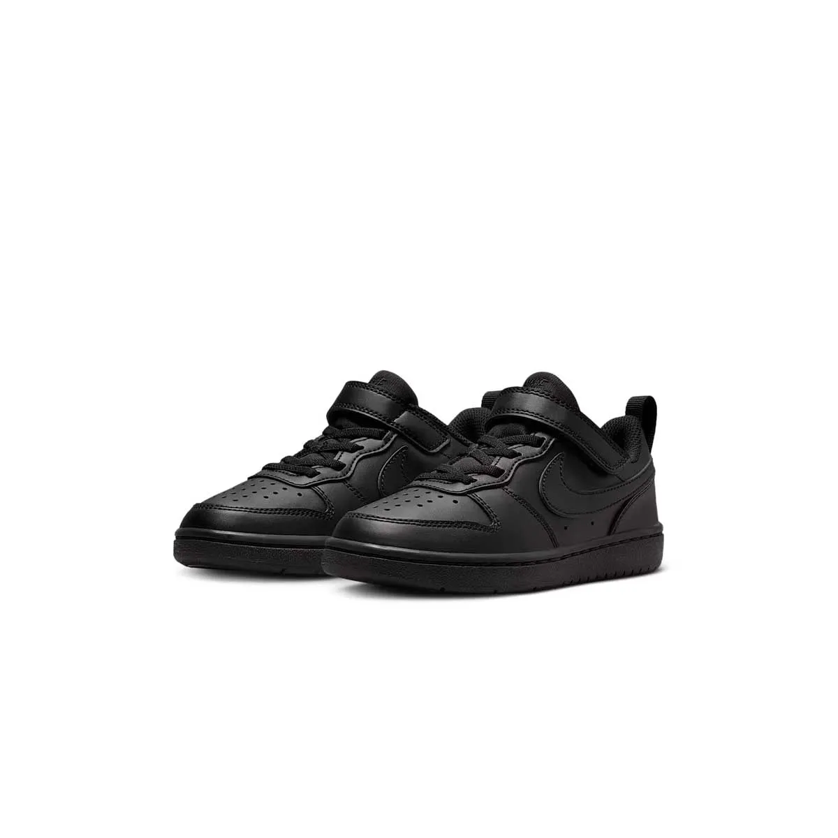 Kids Court Borough Low Recraft 'Triple Black' Comfort Heel Easy On/Off