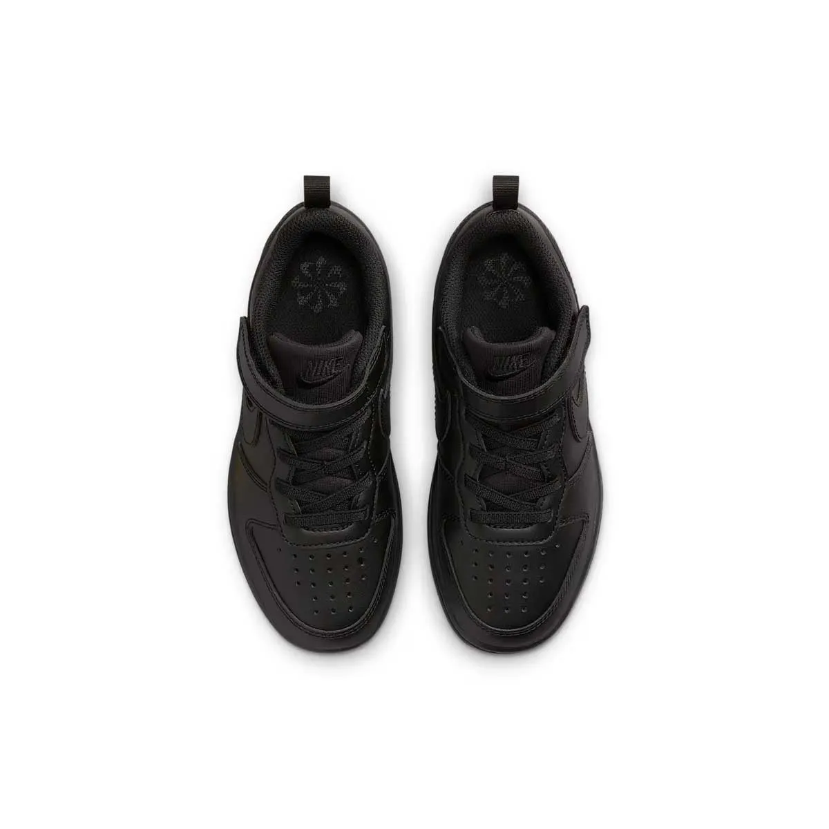 Standing Comfort Flat Feet Shoes Kids Court Borough Low Recraft 'Triple Black'