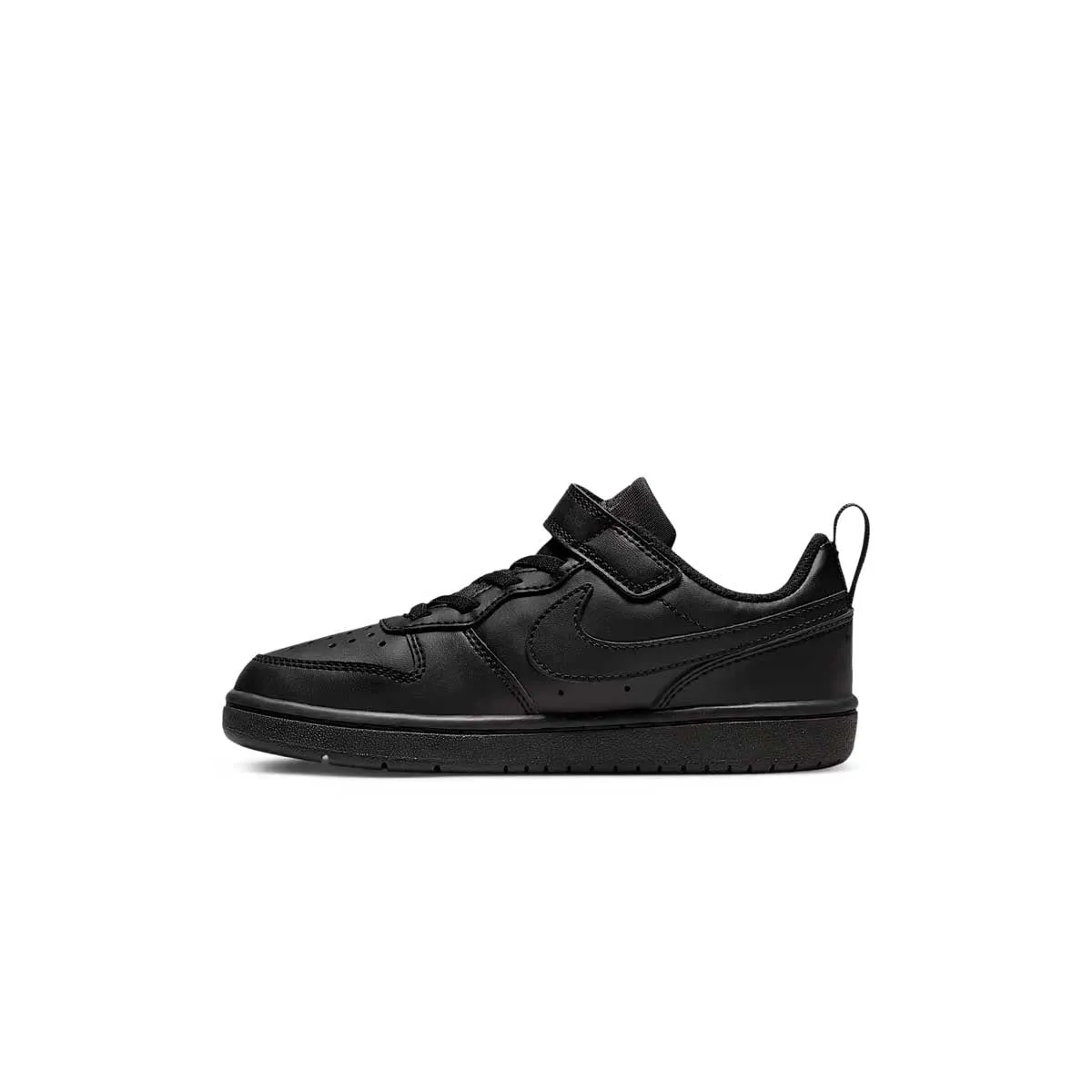 Kids Court Borough Low Recraft 'Triple Black' Recycled Materials Easy Clean