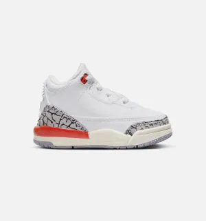 Minimal Footwear Air Jordan 3 Retro Georgia Peach Infant Toddler Lifestyle Shoe - White/Cosmic Clay/Sail/Cement Grey