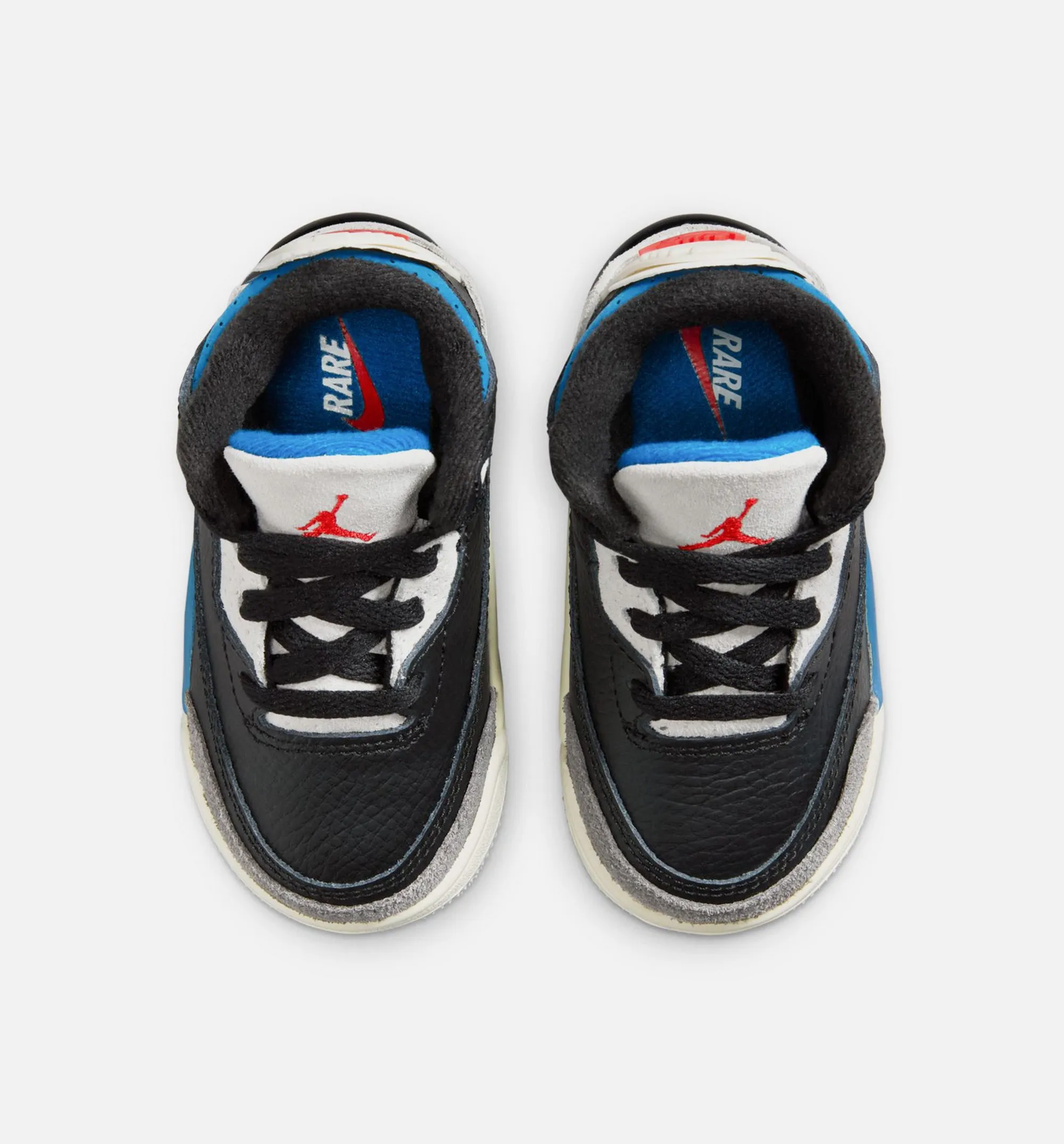 Unisex Air Jordan 3 Retro Og Rare Air Infant Toddler Lifestyle Shoe - Black/Chile Red/Neutral Grey Free Shipping