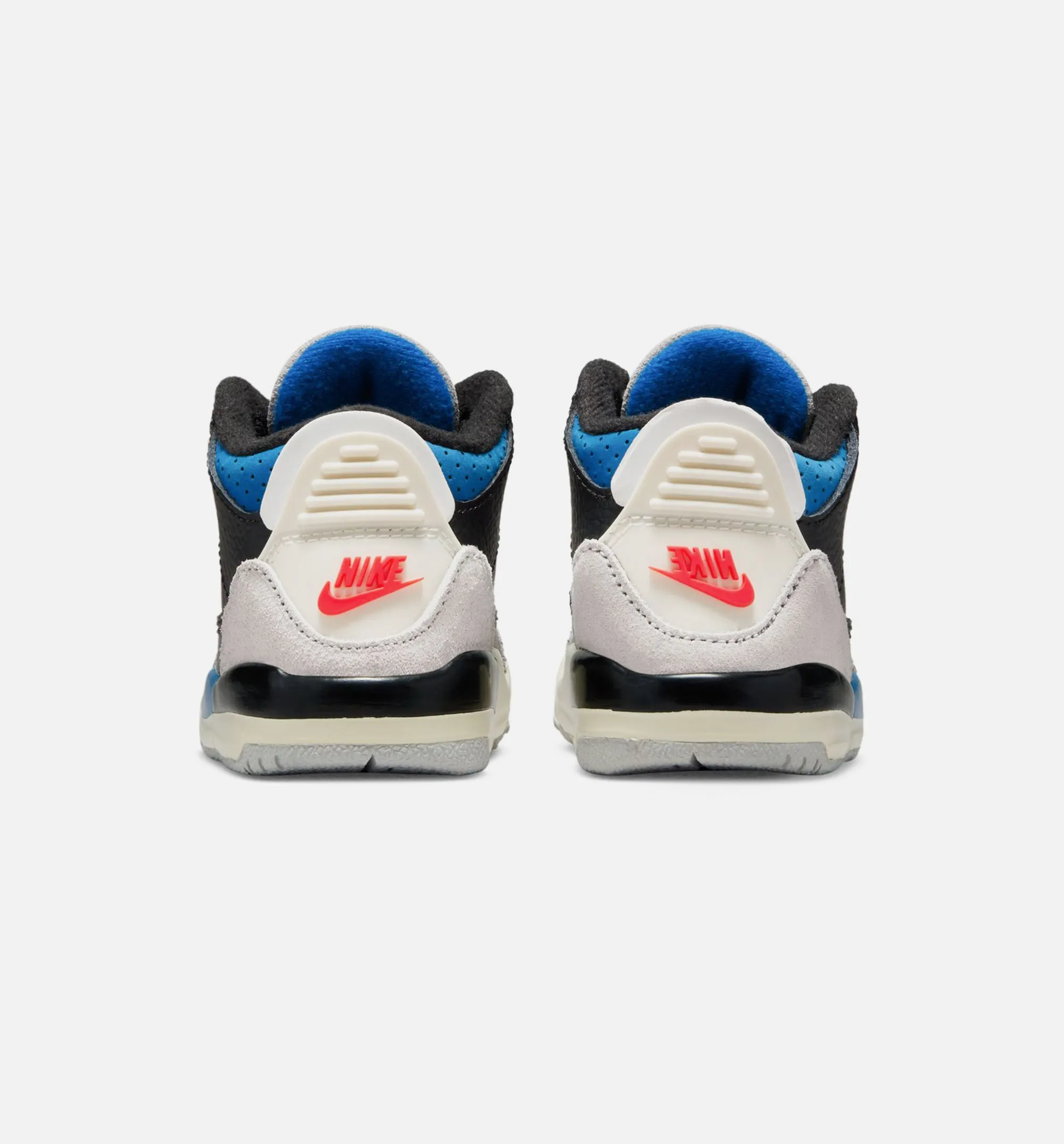 Breathable Mesh Eco Friendly Air Jordan 3 Retro Og Rare Air Infant Toddler Lifestyle Shoe - Black/Chile Red/Neutral Grey Free Shipping