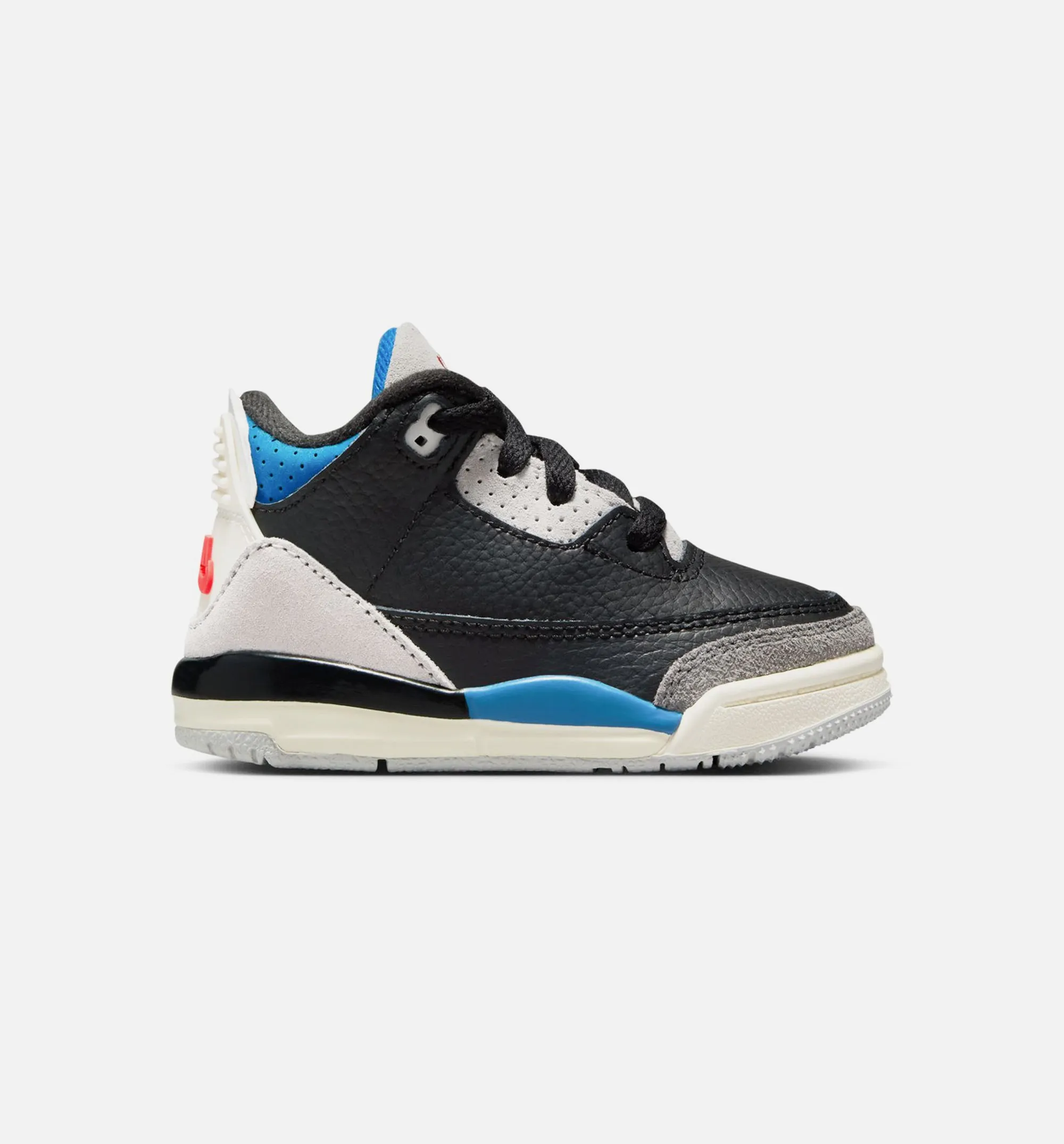 Air Jordan 3 Retro Og Rare Air Infant Toddler Lifestyle Shoe - Black/Chile Red/Neutral Grey Free Shipping Eco Friendly All Day Comfort