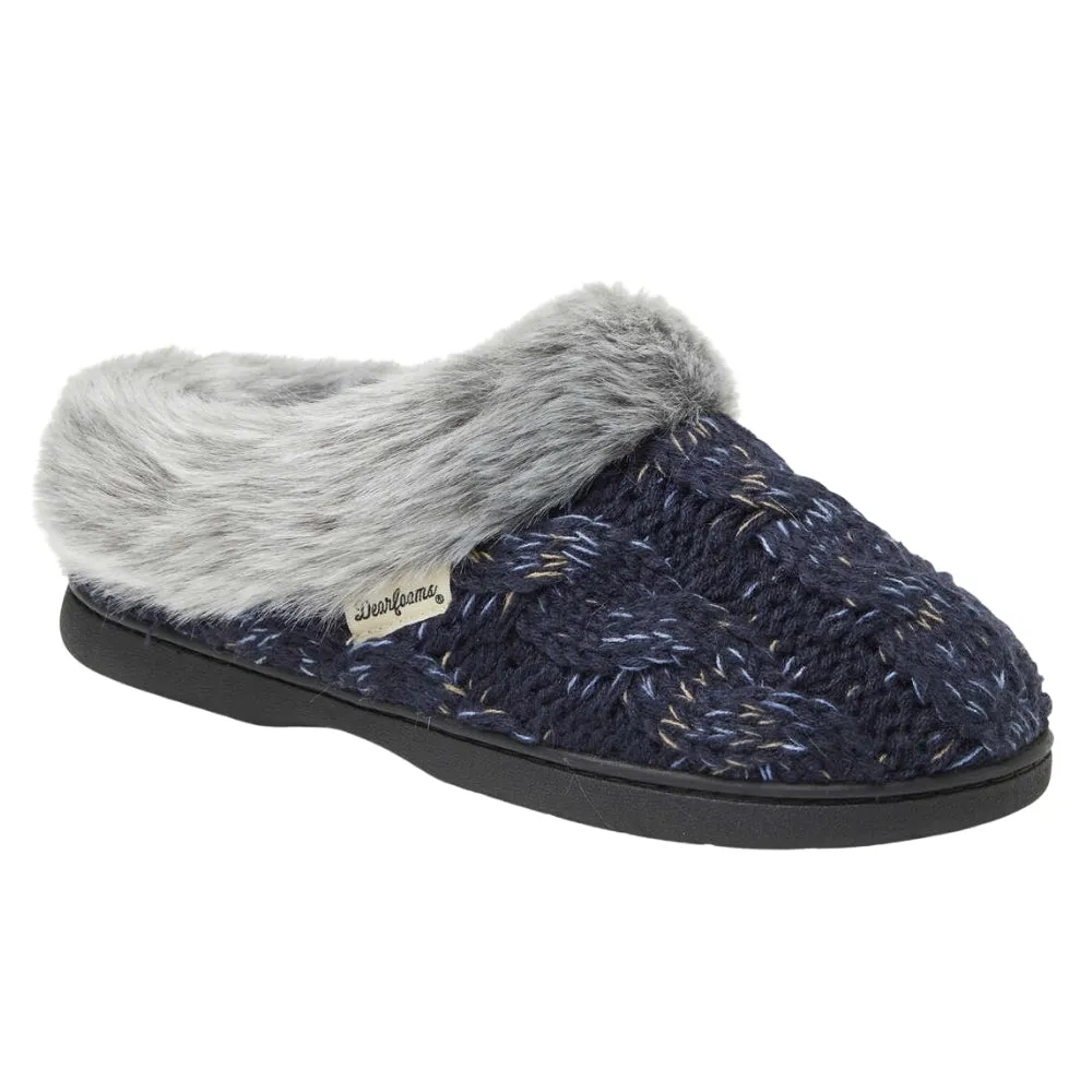 Chenille Scuff Slippers Sporty Style