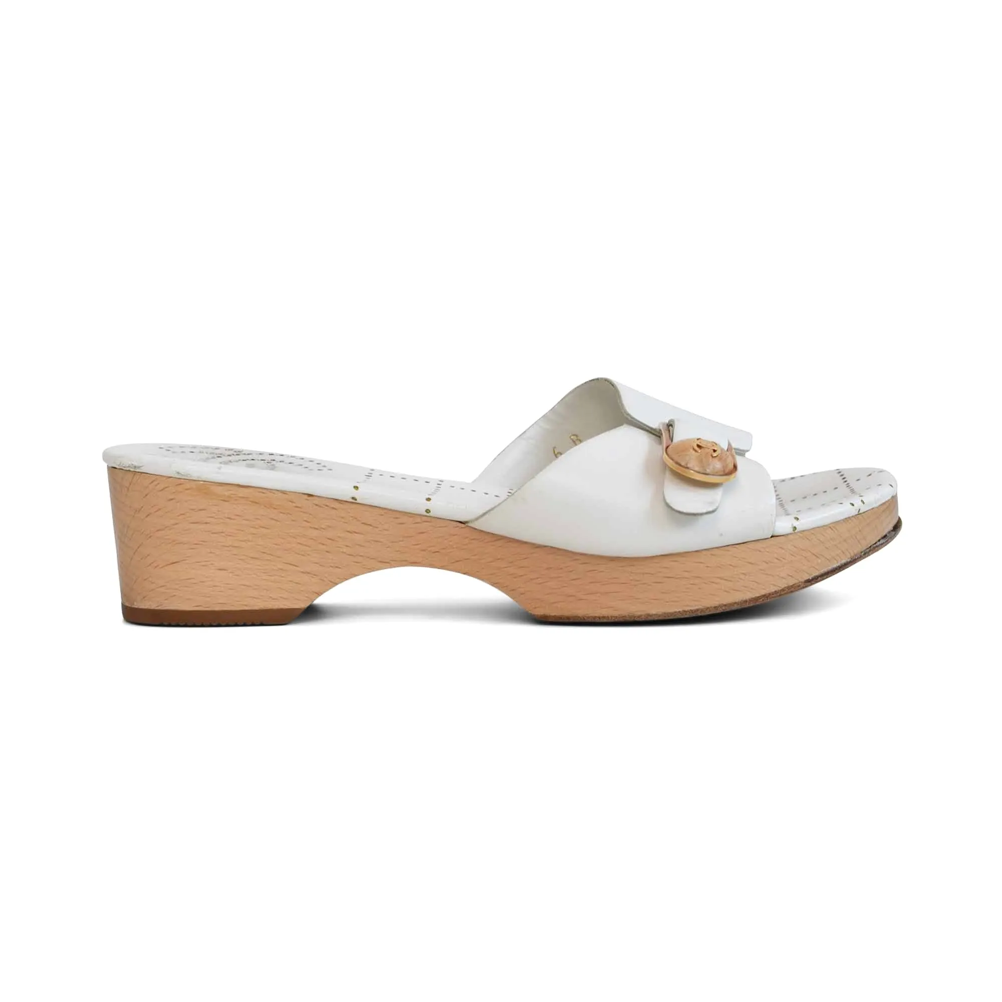 Chanel Vintage Clog Sandals - Women'S 6 Rugged Everyday Sneakers
