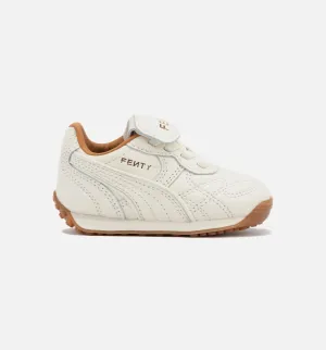 Grippy Traction Fenty Avanti Warm White Infant Toddler Lifestyle Shoe - Warm White/Tan