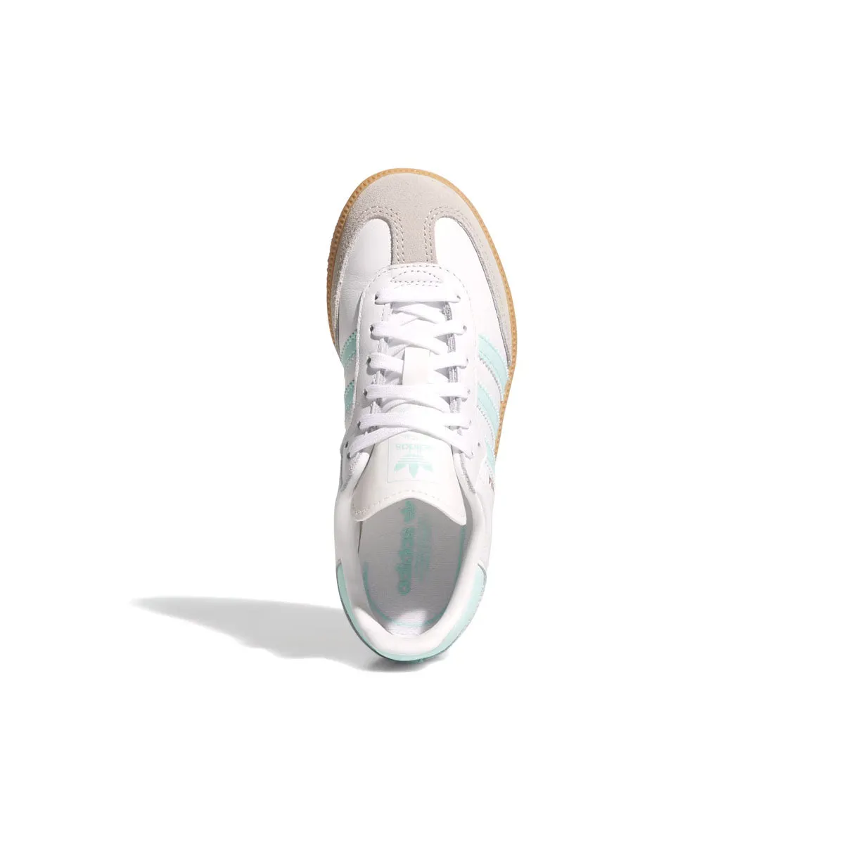 Kids' Samba Og 'Cloud White Semi Flash Aqua' Cushioned Insoles Canvas Shoes