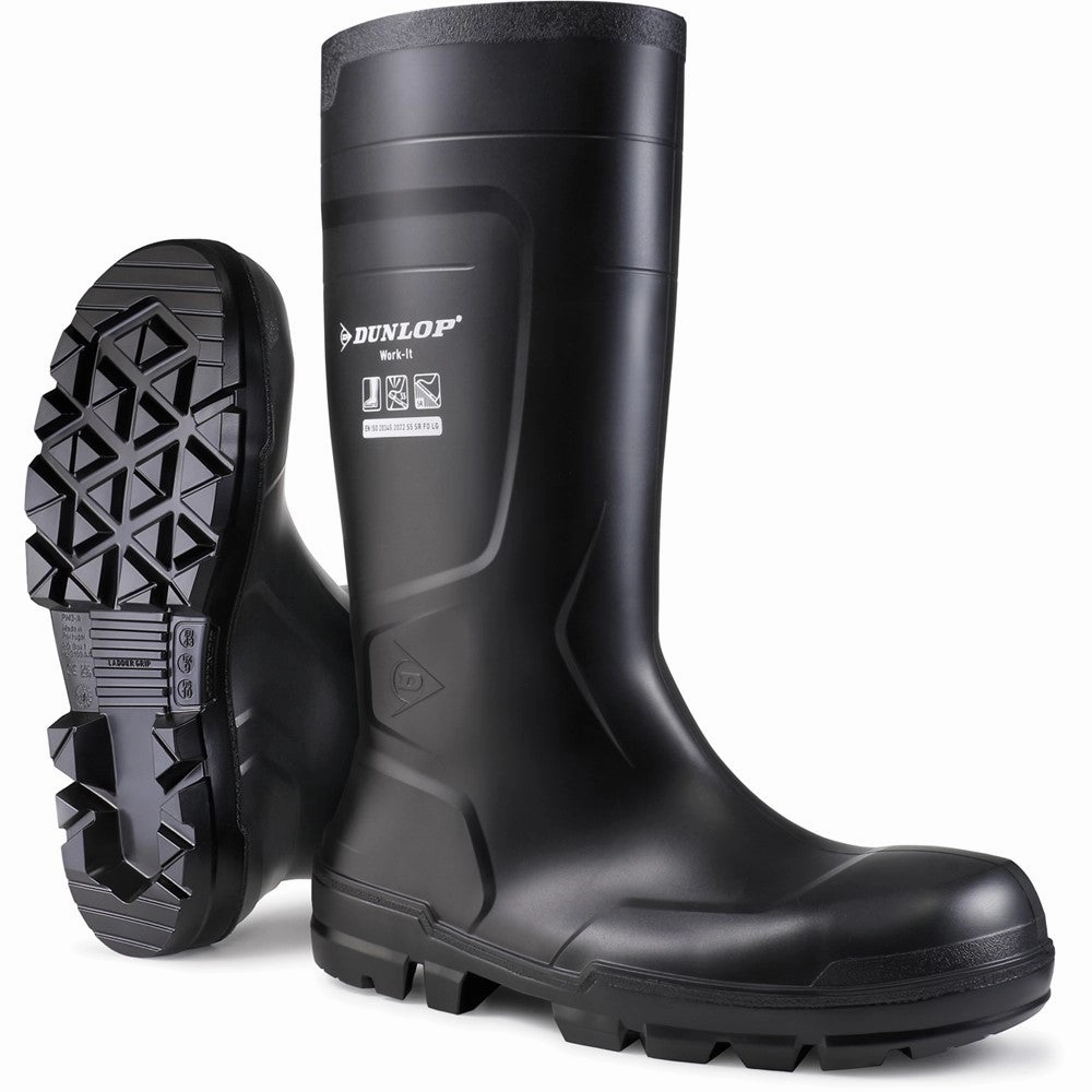 Lightweight Ergonomic Sole Dunlop Work-It Full Safety Wellington