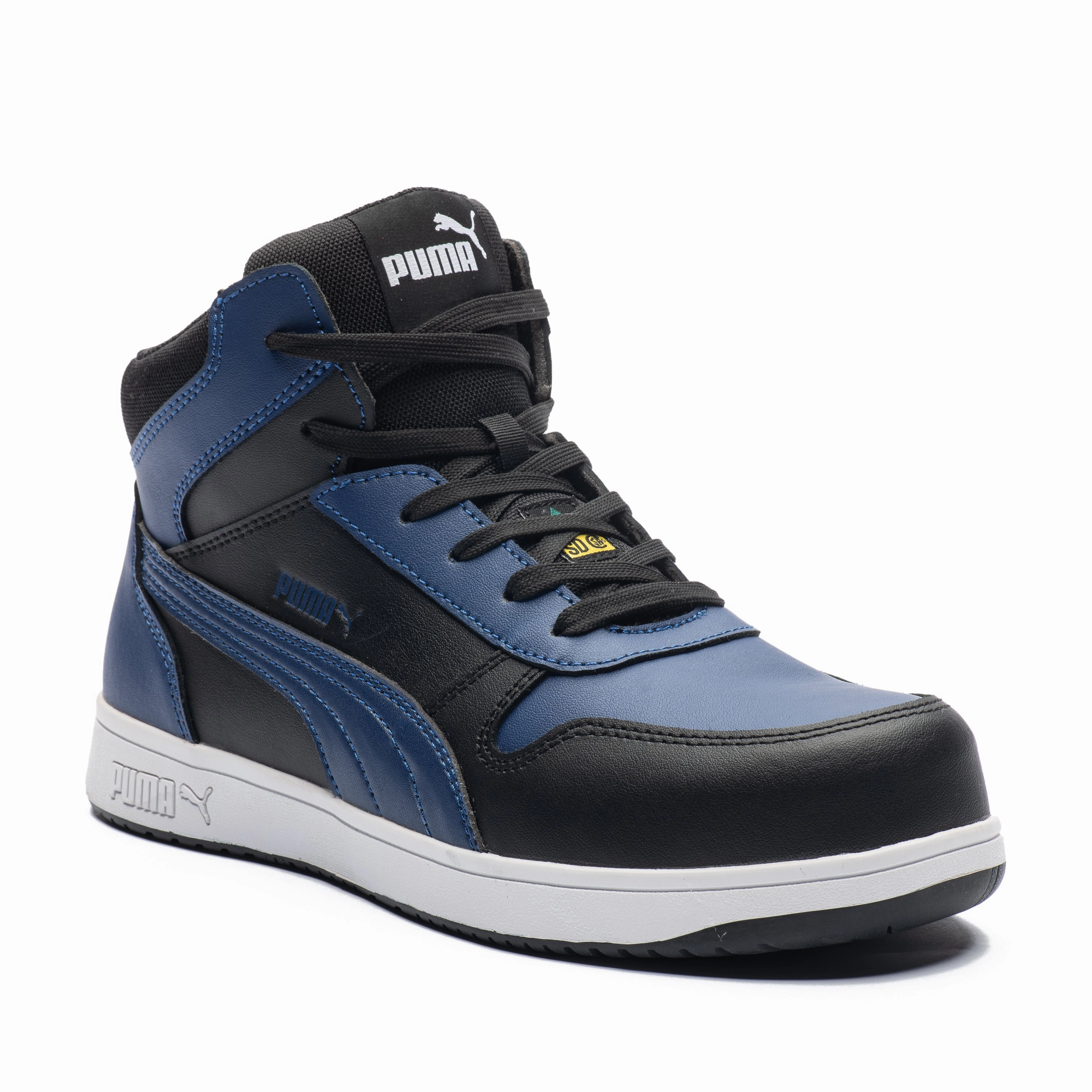 Ergonomic Sole Fashion Footwear Frontcourt Blue/Black Mid Composite Toe Safety Shoes 630073