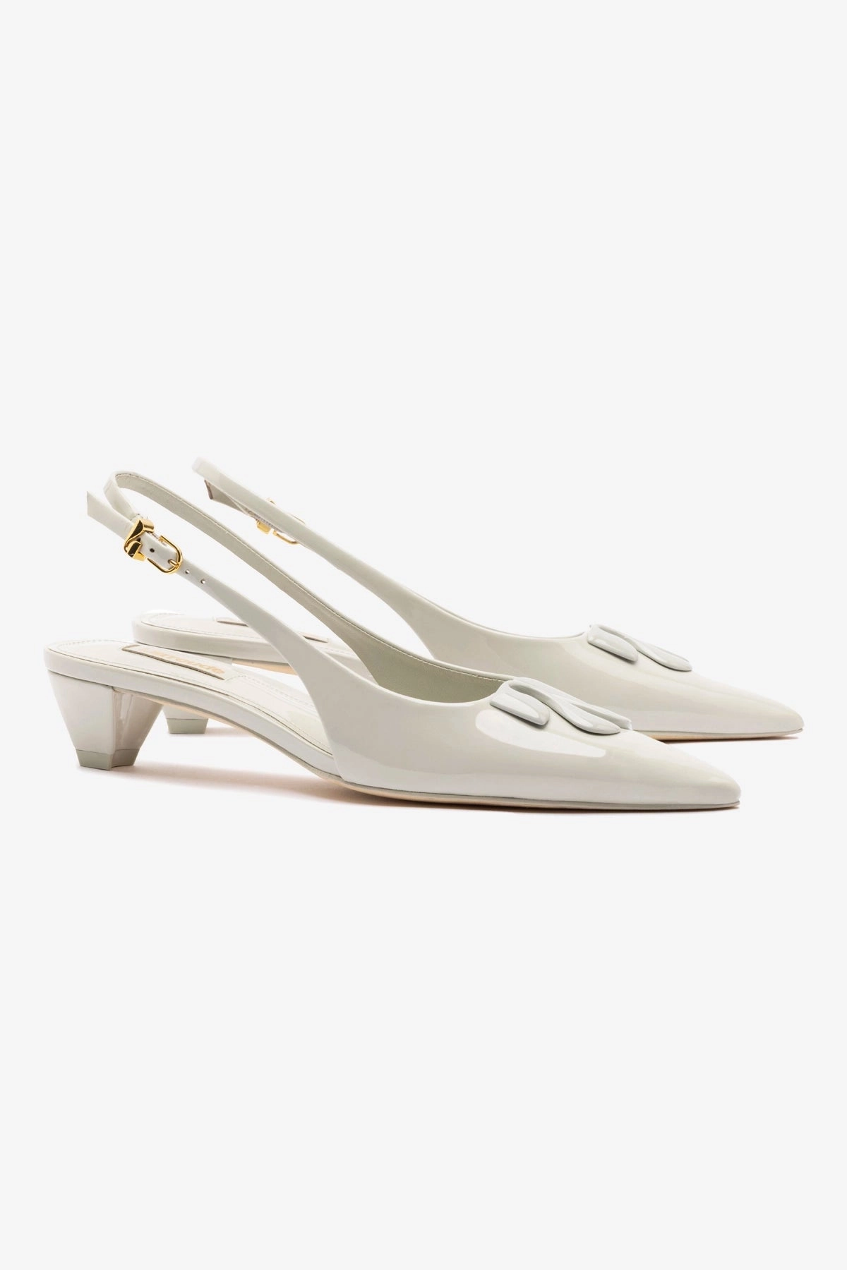 Breathable Durable Shoes Kaitlan Ll Low Pump In Gray Patent Leather