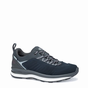 Hanwag Womens Blueridge Low Lady Es Navy / Grey Casual Footwear Odor Control