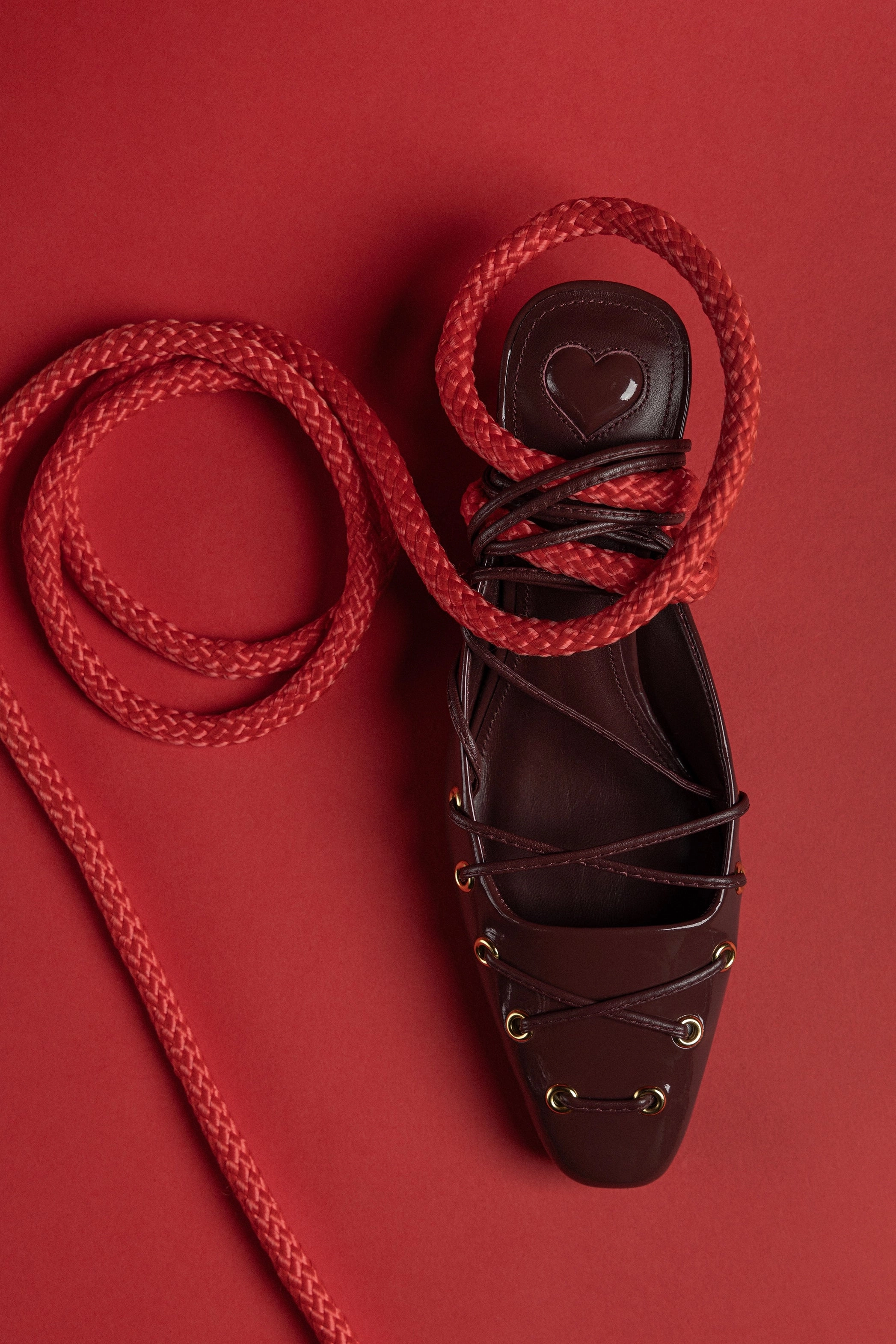 Amal Lace Up Pump In Burgundy Leather Pro Comfort Daylong Comfort