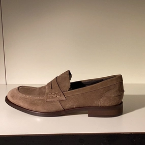 Luis Gonzalo 1966 | Men'S Loafers | Men'S Shoe With Suede Leather Band | Brown Moisture Wicking Rugged Sole