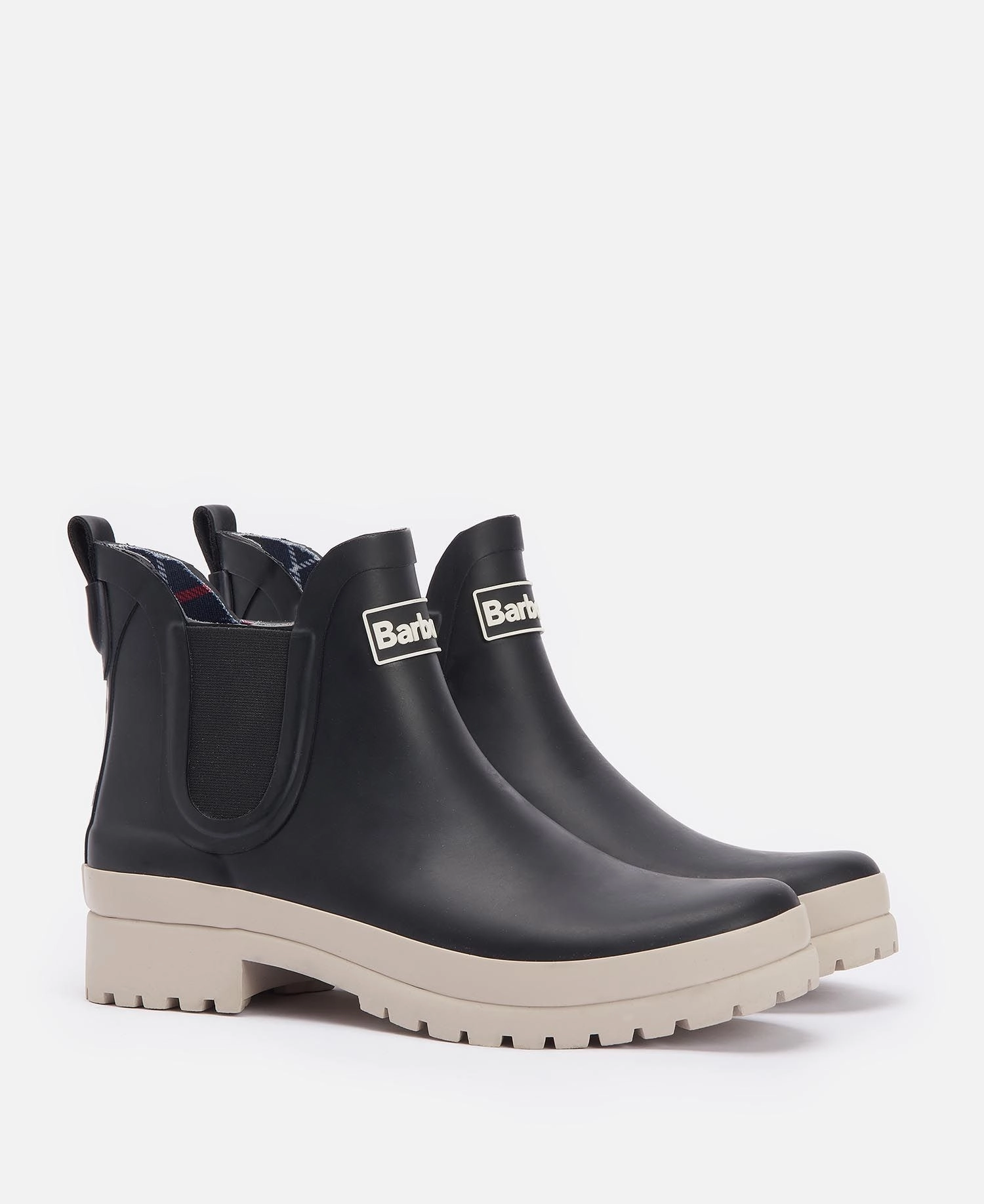 Weather Ready Ergonomic Sole Barbor Mallow Wellingtons Black/White Pepper Lrf0091 Bk32