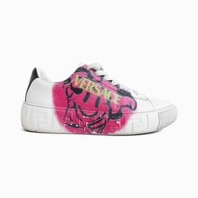 Flexible Breathable Versace 'La Greca Medusa Tag' Sneakers - Women'S 38.5