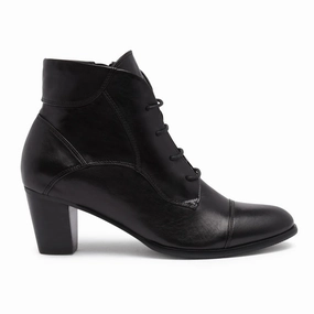 Regarde Le Ciel | Women'S Boots | Sonia 123 Glove Black | Black Breathable