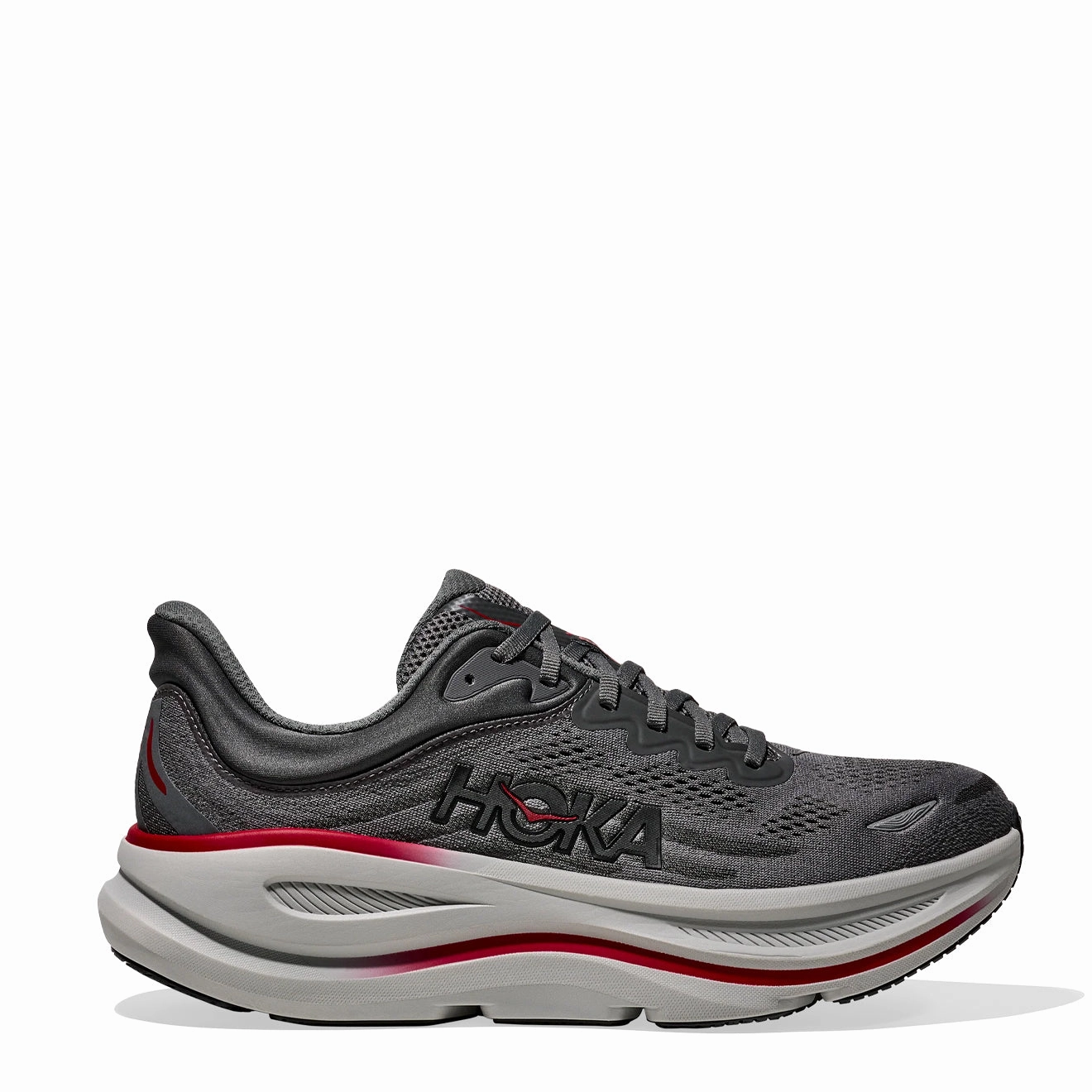 Hoka Bondi 9 Trainer Satellite Grey / Outer Orbit All Day Comfort Cushioned Insoles