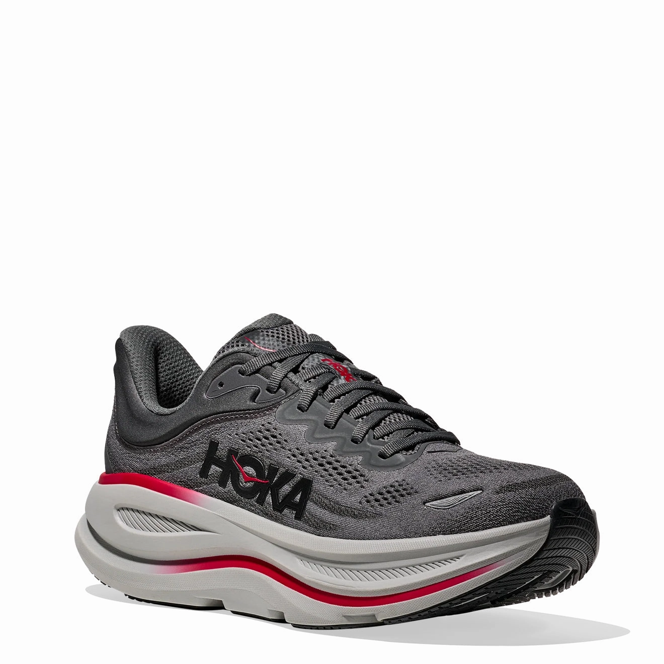 Canvas Shoes Functional Footwear Hoka Bondi 9 Trainer Satellite Grey / Outer Orbit
