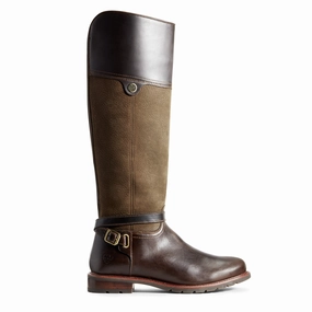 Ariat Womens Carden Waterproof Boot Chocolate / Willow Comfort Sole