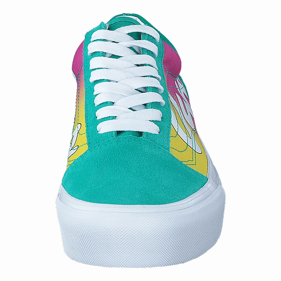 Ua Old Skool Platform (Spring Fade)Atlantstrwht Cushioned Insoles