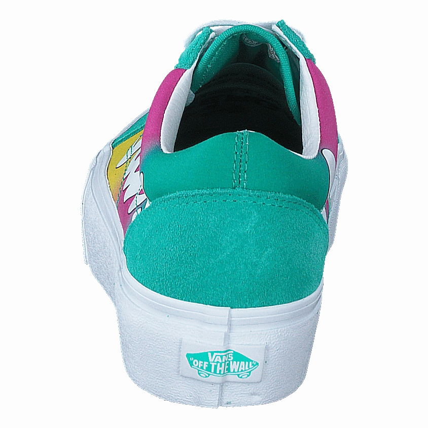 Standing Shoes Flat Feet Shoes Ua Old Skool Platform (Spring Fade)Atlantstrwht