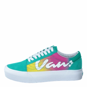Stylish Footwear Water Resistant Ua Old Skool Platform (Spring Fade)Atlantstrwht